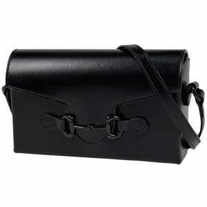 Gucci Horsebit 1955 Shoulder Bag, Crossbody Leather, Black, 699296, Women's